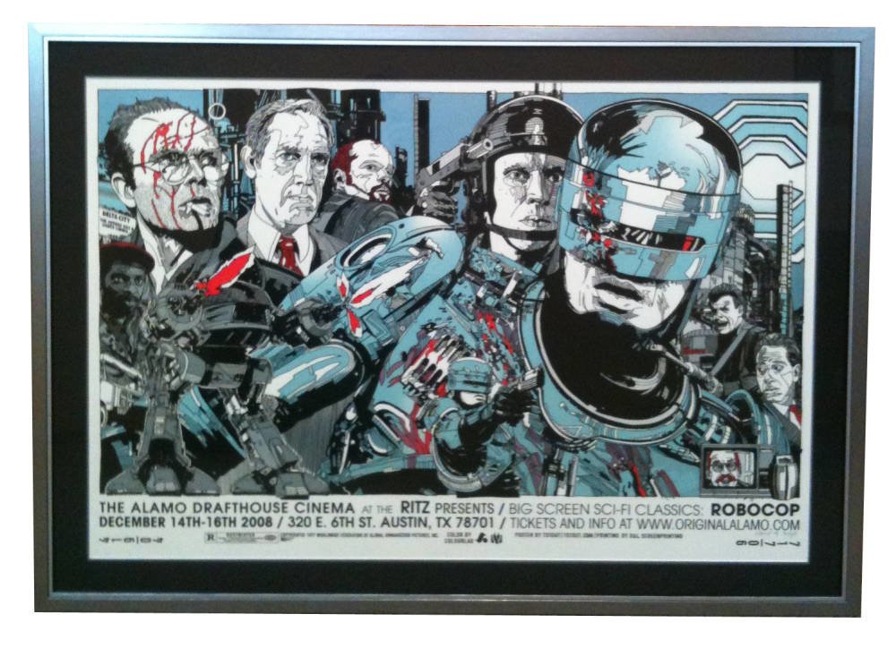 RoboCop poster mounted and framed